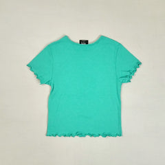 Stüssy Womens Green Pink Flower Graphic Baby T-shirt