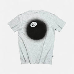Stüssy Grey 8-Ball Graphic T-shirt