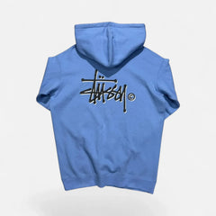 Stüssy Blue Spellout Graphic Hoodie
