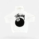 Stüssy White 8 Ball Hoodie
