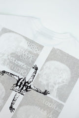 Hellstar Thermal Skull Graphic T-Shirt (White / Orange)