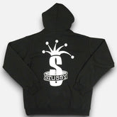 Stüssy Black "S" And Broken Crown Hoodie