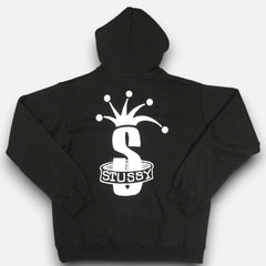 Stüssy Black "S" And Broken Crown Hoodie