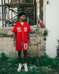 Red “Backyard” Nylon Shirt