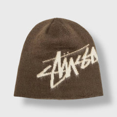 Stüssy Brown Script Beanie — New With Tags