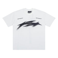 Hellstar Abstract Racing Tribal Logo Graphic T-Shirt