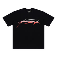 Hellstar Abstract Racing Stripe Graphic T-Shirt