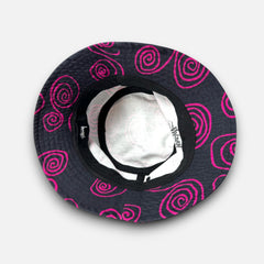 Stussy Purple And Black Bucket Hat