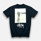 Stüssy Black Beach Graphic T-shirt