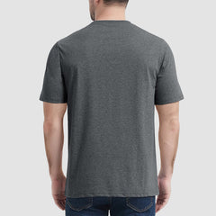 Men's Short Sleeve Pocket T-Shirts Cotton Crew neck Tee