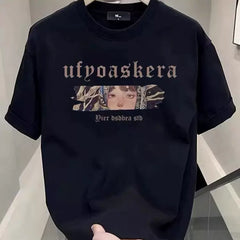 Overseas orders have been withdrawn from foreign trade, and the remaining goods have been withdrawn. Summer fashion brand heavyweight pure cotton short sleeved t-shirt for men and women, loose and versatile, trendy