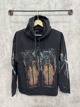 Who Decides War Gothic Stained Glass Fire Graphic Hoodie