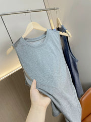 So comfortable! Skin friendly and breathable! Foreign trade men's summer soft and comfortable elastic sports casual vest T-shirt