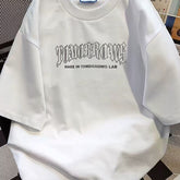 Overseas order backlog~Withdrawal of summer new cotton short sleeved T-shirt with cut label for men and women, American casual versatile trend