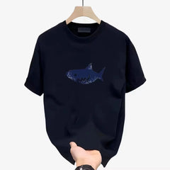 Brand foreign trade~Cut label outlet counter T-shirt pure cotton short sleeved men's and women's loose oversized round neck top