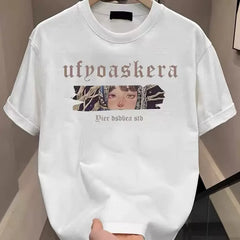 Overseas orders have been withdrawn from foreign trade, and the remaining goods have been withdrawn. Summer fashion brand heavyweight pure cotton short sleeved t-shirt for men and women, loose and versatile, trendy
