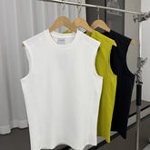 Weaving waffles! Breathable fabric! Summer men's foreign trade American casual sports sleeveless camisole