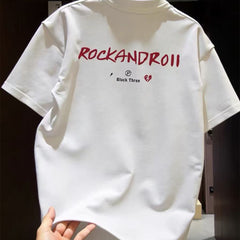 Top brand foreign trade counter tail goods leakage~Pure cotton short sleeved T-shirt summer new trend cool and luxurious half sleeve loose fit