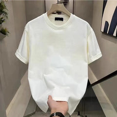 Foreign trade label cutting and tail order counter withdraws clearance and leak detection trend brand American retro pure cotton short sleeved T-shirt for men and women loose fit