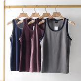 Cabbage leakage price! Breathable fabric with sparse pores! Foreign trade men's summer sports and leisure quick drying vest sweatshirt trend