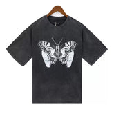 Who Decides War Butterfly Sunset Graphic Washed T-Shirt