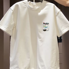 Top brand foreign trade counters are picking up leftover goods~High quality light luxury Korean style trendy brand heavyweight pure cotton short sleeved T-shirt for men and women