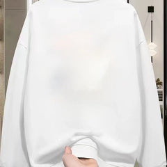 Overseas orders have been withdrawn from foreign trade, and the remaining goods are being sold. In autumn and winter, pure cotton with round neck and thick cotton, suitable for both men and women, loose and versatile, trendy
