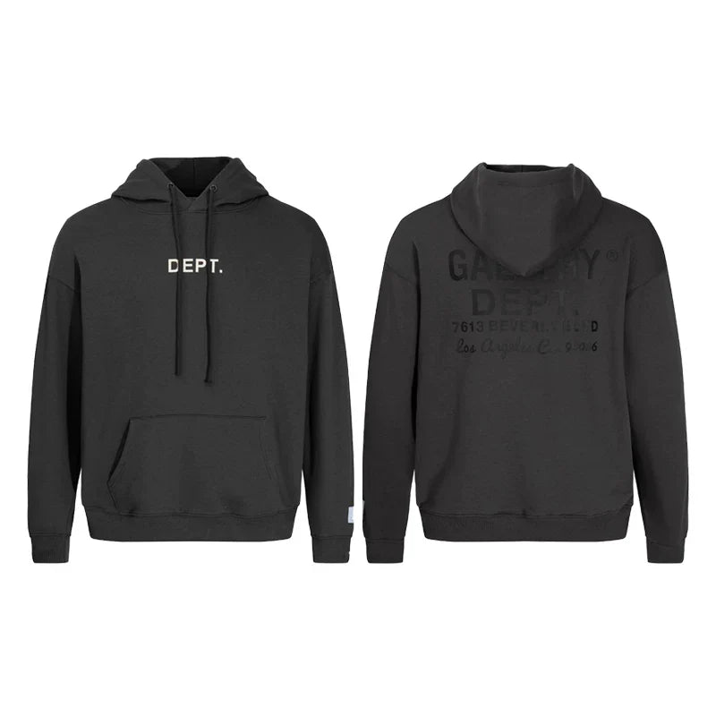 Gallery Dept. Black Logo Hoodie