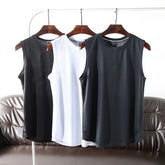 Retained funds! Cool feeling technology! Foreign trade men's summer 3D honeycomb ice silk quick drying breathable sports and leisure vest