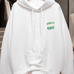 Withdrawal of overseas order tail trimming label for 2025 autumn and winter American fashion brand with thick fleece hooded sweatshirt for men and women