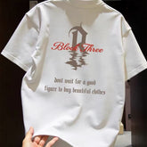 Top Brand Foreign Trade Counter Tail Stock Leakage~High Quality Light Luxury American Letter Trendy Brand Men's and Women's Top Short Sleeve Summer