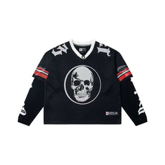 "Godspeed" Layered Mesh Skull Long Sleeve Jersey