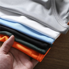 Lightweight and breathable! Moisture wicking and sweat wicking! Summer Foreign Trade Quick Dry Sweat Tank Top Running Fitness Sleeveless Thin Style Trendy
