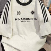 Overseas order backlog~Withdrawn foreign trade by cutting labels. Spring and summer European and American trendy brands with three bars, heavy weight, pure cotton short sleeved T-shirt
