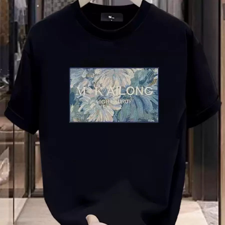 Overseas orders have been withdrawn from foreign trade, and the remaining stock has been withdrawn. The design is trendy and heavyweight, with pure cotton short sleeved T-shirts for men and women in loose sizes