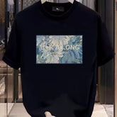 Overseas orders have been withdrawn from foreign trade, and the remaining stock has been withdrawn. The design is trendy and heavyweight, with pure cotton short sleeved T-shirts for men and women in loose sizes
