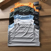 Lightweight and breathable! Moisture wicking and sweat wicking! Summer Foreign Trade Quick Dry Sweat Tank Top Running Fitness Sleeveless Thin Style Trendy