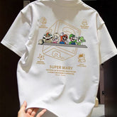 Top brand foreign trade counters' leftover inventory collection~Japanese cartoon anime pure cotton short sleeved T-shirt, men's and women's round neck versatile trendy brand