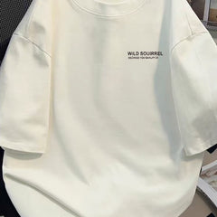 Frontline tail goods counter store withdraws leak collection~Summer Korean casual versatile heavyweight pure cotton short sleeved T-shirt for men and women