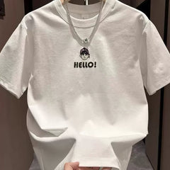 Foreign trade discount hot items and leftover goods~Clearance and leakage of Korean style trendy brands summer pure cotton short sleeved t-shirts for men and women, loose and versatile