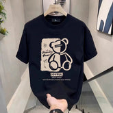 Foreign trade label cutting and tail order counter withdraws clearance and leak detection trend brand American retro pure cotton short sleeved T-shirt for men and women loose fit