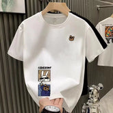 Brand counter withdraws foreign trade discount last order~Trendy and cool pure cotton short sleeved t-shirt for men and women, summer versatile