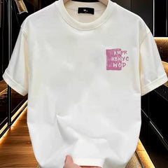 First tier tail goods counter stores withdraw to pick up leaks~Summer heavyweight pure cotton short sleeved T-shirt for men and women, loose and versatile for couples