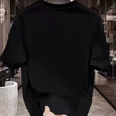 Foreign trade clearance~Cutting labels, tail goods, counter, picking up leaks, heavy-duty trendy brands, heavy-duty pure cotton short sleeved T-shirts, men's and women's loose large sizes