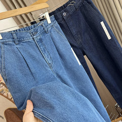 Recommended for self retention! Washed soft! Foreign trade men's autumn outdoor loose and versatile straight leg casual jeans trend