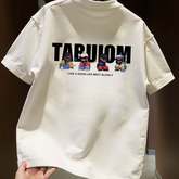 Top brand foreign trade counters are picking up leftovers~High quality light luxury trendy brand American casual round neck pure cotton short sleeved T-shirt trendy