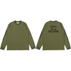 Gallery Dept. Sleeve Print DÉPT. de la GALERIE Long Sleeve T-Shirt - Army Green