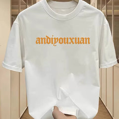 First tier tail goods counters withdraw to pick up leaks~Summer pure cotton short sleeved T-shirt for men and women, loose oversized versatile