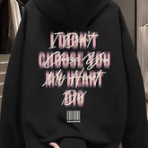 Overseas order backlog~Withdrawal of foreign trade American style trendy brand men's and women's loose autumn and winter hoodies with cut labels