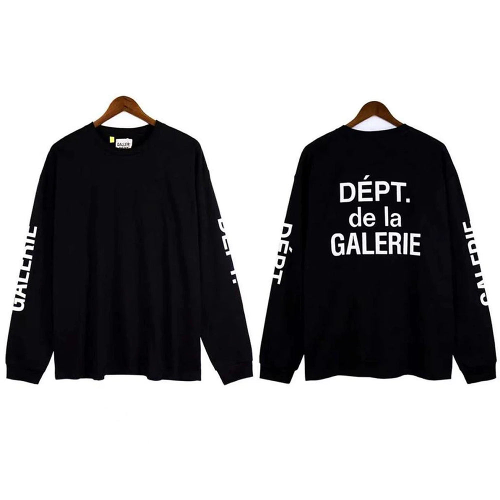 Gallery Dept. Sleeve Print DÉPT. de la GALERIE Long Sleeve T-Shirt - Black/White